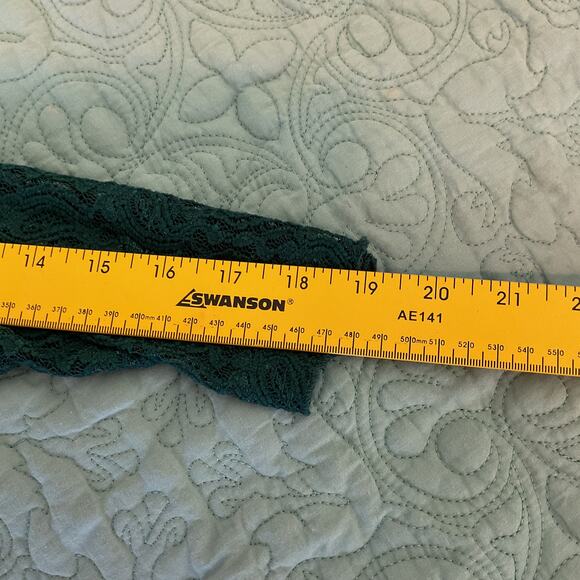 Indigo Soul Paisley Three Quarter Sleeve Asymmetrical Lace Tunic Teal XLarge NWT - Picture 10 of 10